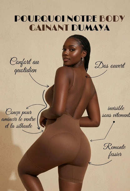 BODY GAINANT SILHOUTTE, VENTRE PLAT, REMONTE-FESSIER – DOS NUS