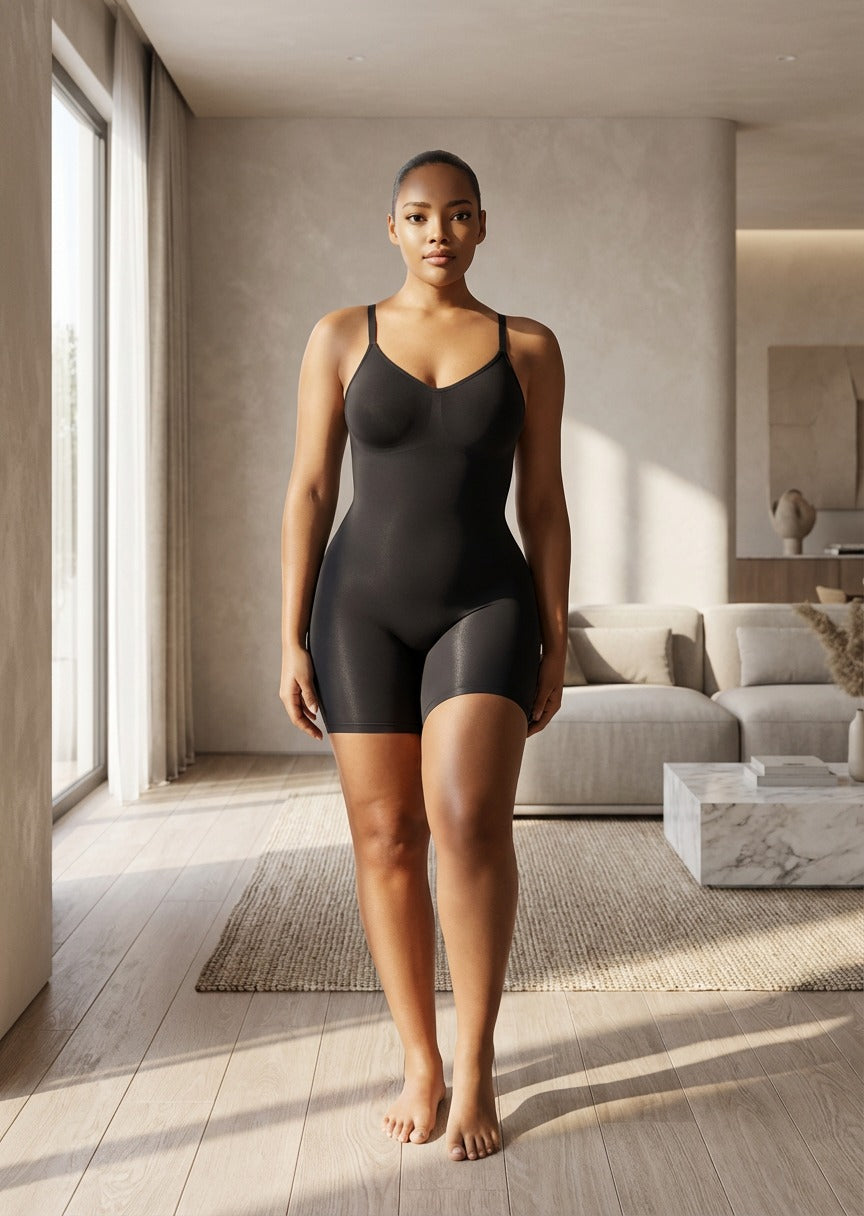 BODY GAINANT SILHOUTTE, VENTRE PLAT, REMONTE-FESSIER – DOS NUS