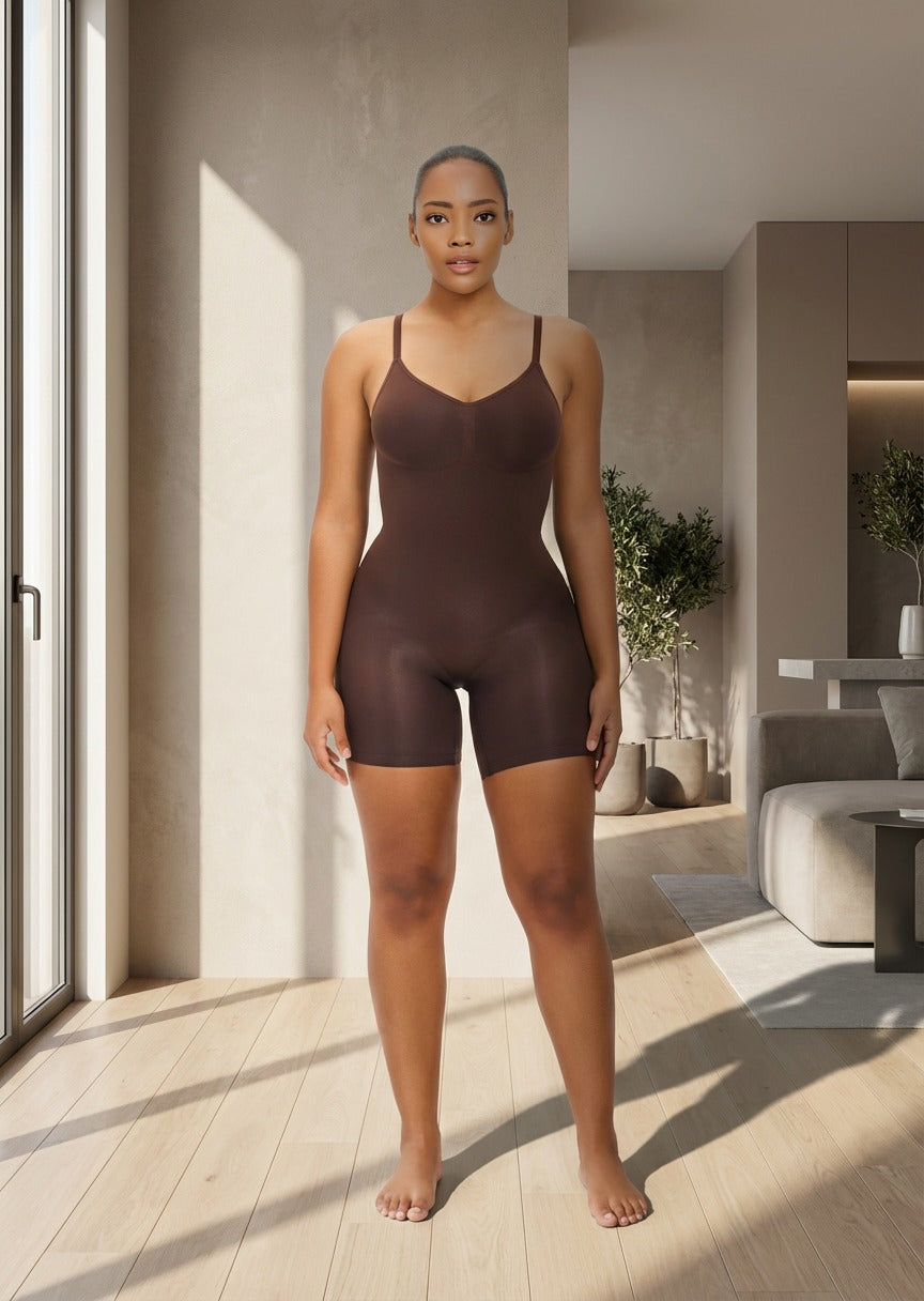 BODY GAINANT SILHOUTTE, VENTRE PLAT, REMONTE-FESSIER – DOS NUS