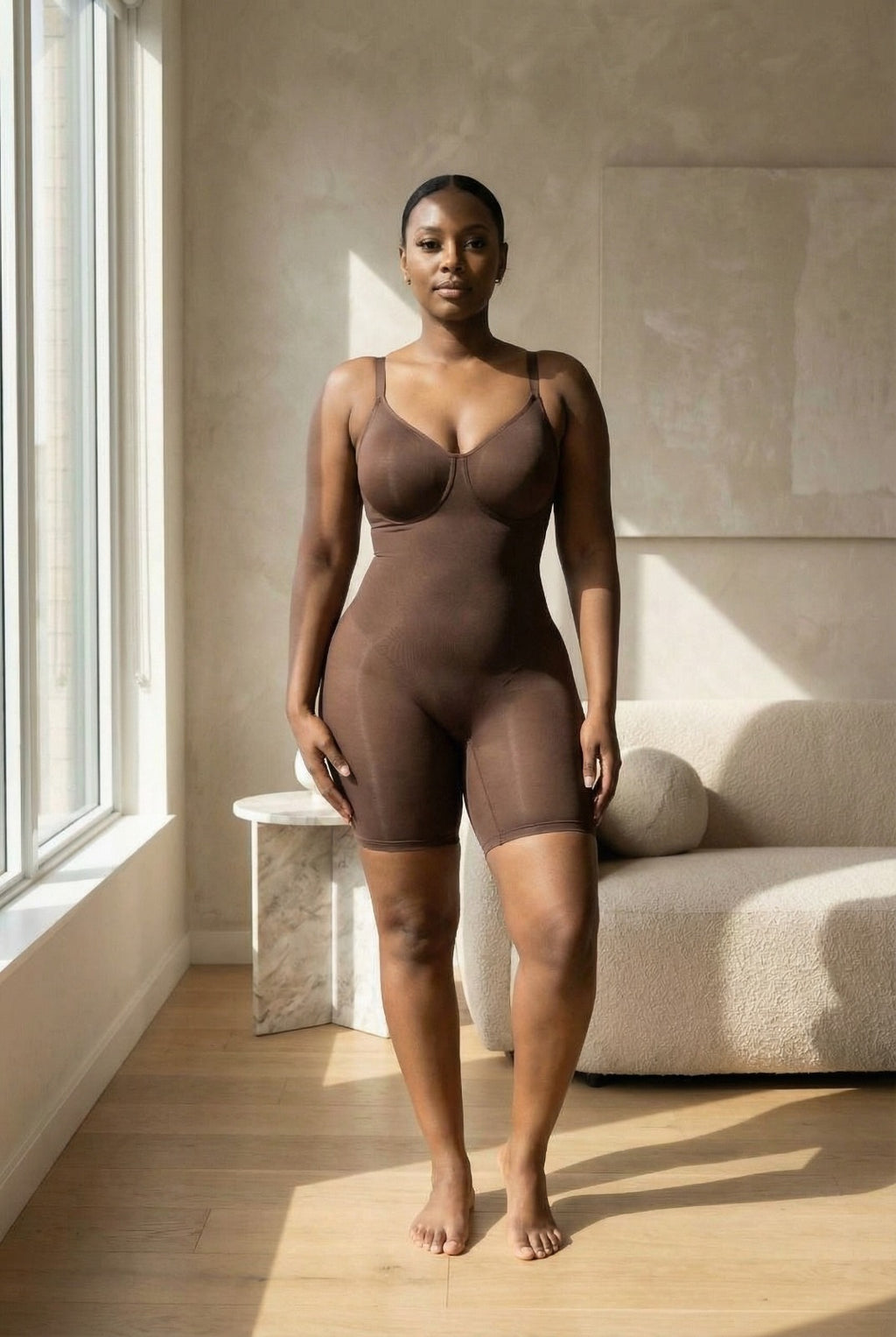 BODY GAINANT SILHOUTTE, VENTRE PLAT, REMONTE-FESSIER – DOS NUS